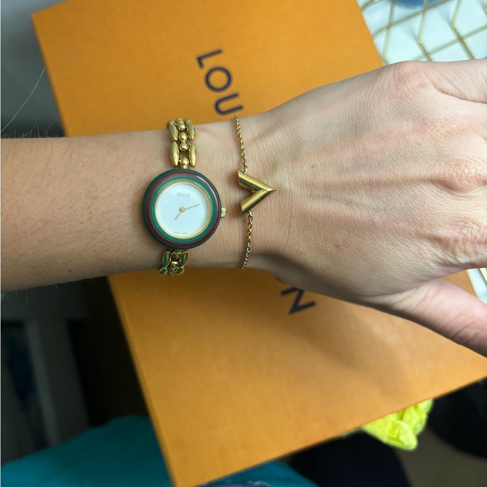 Louis Vuitton Gold Chain Bracelet